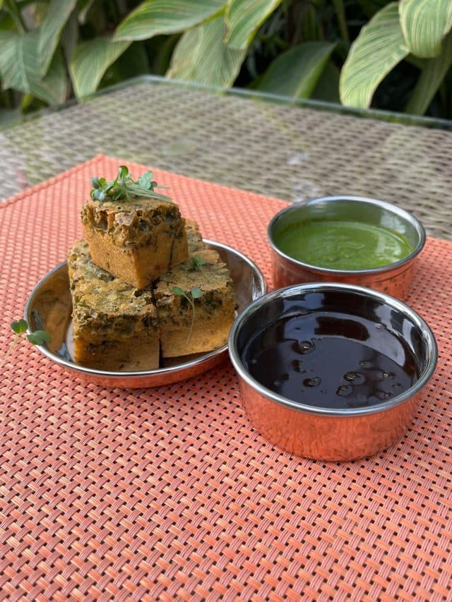 Delicious winter Kothimbir Wadi recipe, a Marathi snack.