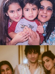 Adorable moments of Amrita Singh with her kids Sara and Ibrahim