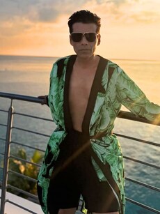 Karan Johar channels his inner model in the Maldives