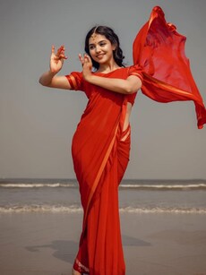 Mamitha Baiju&rsquo;s saree collection is the best, see these 10 pictures