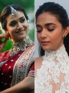 10 ‘wow’ moments from Keerthy Suresh’s wedding looks