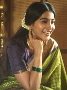 Pooja Hegde stuns in a 70-year-old saree, remembers her Ajji