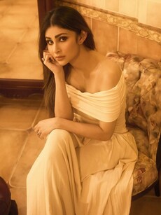 Mouni Roy serves soft glam in a romantic off-shoulder maxi
