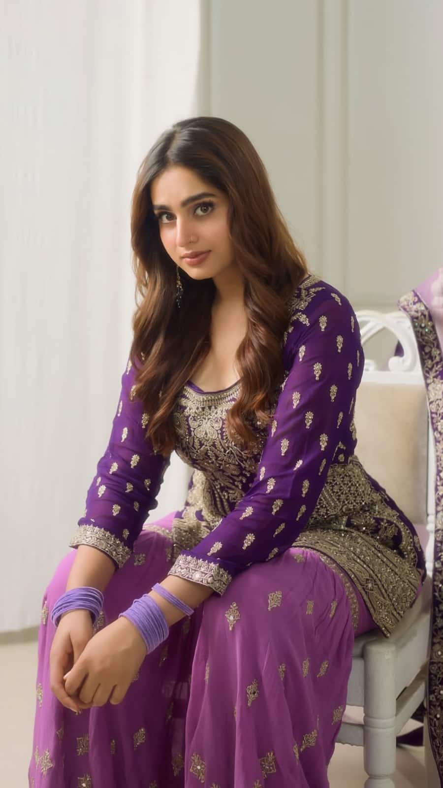 ayesha khan dress designer Ayesha Khan nails desi chic in suits & sarees