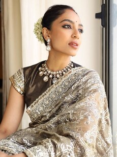 Celeb-inspired tissue sarees for your festive wardrobe