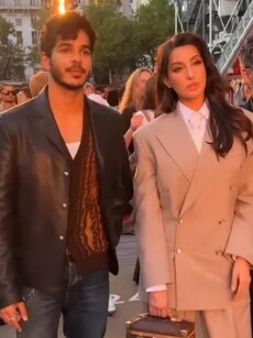 Nora Fatehi and Ishaan Khattar turn heads at Louis Vuitton’s Paris show