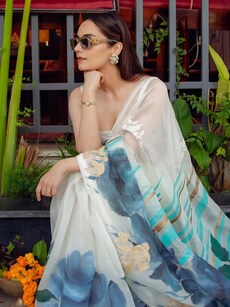 Manushi Chhillar Is a Glam Queen in Breathtaking Sarees