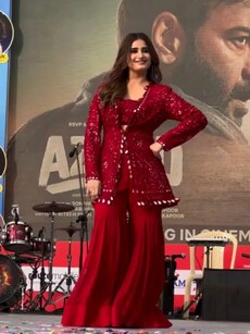 Rasha Thadani’s Striking Red Outfits