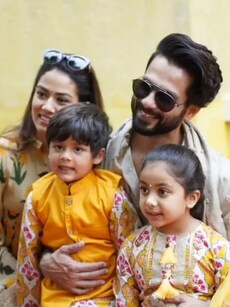 Unseen Photos of Shahid Kapoor with Mira, Misha and Zain
