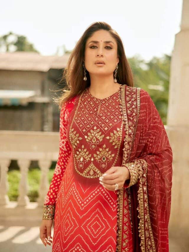 Kareena Kapoor’s Regal Ethnic Look In Crimson Red Is Perfect Festive Inspiration